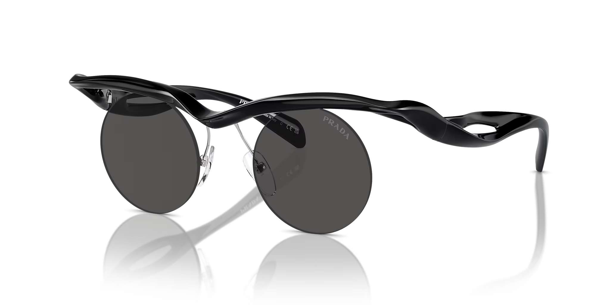 Prada PR A24S Oversized Sunglasses – Black Frame