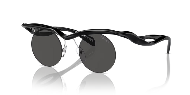 Prada PR A24S Oversized Sunglasses – Black Frame Hover Image