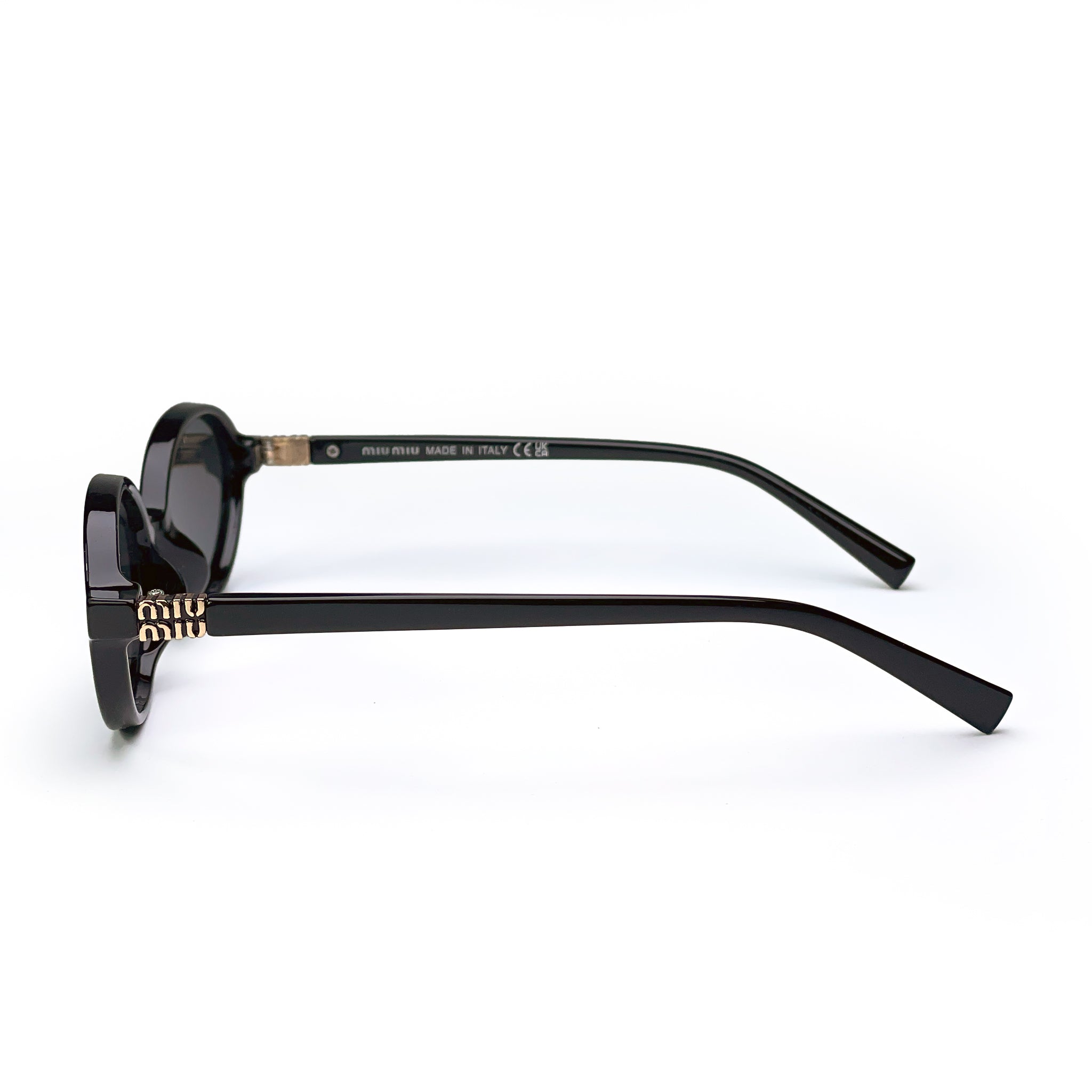 Miu Miu Sunglasses – Women's Black Acetate Frame