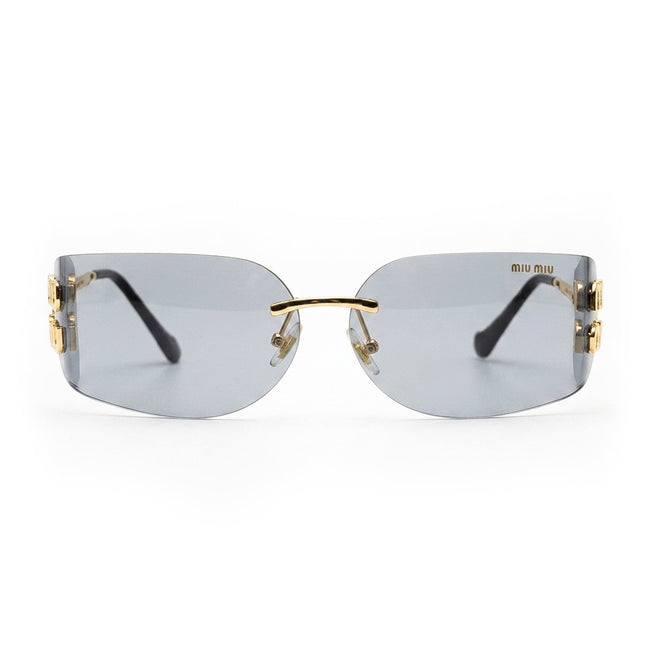 Miu Miu MU A54S Sunglasses – Women's Geometric Editorial Frame Main Image