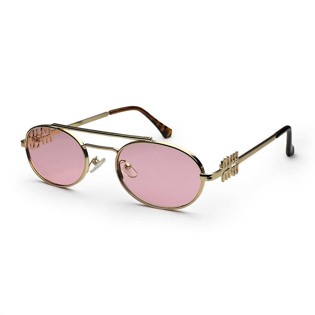 Miu Miu MU 54ZR Sunglasses – Women's Rose Tinted Frame