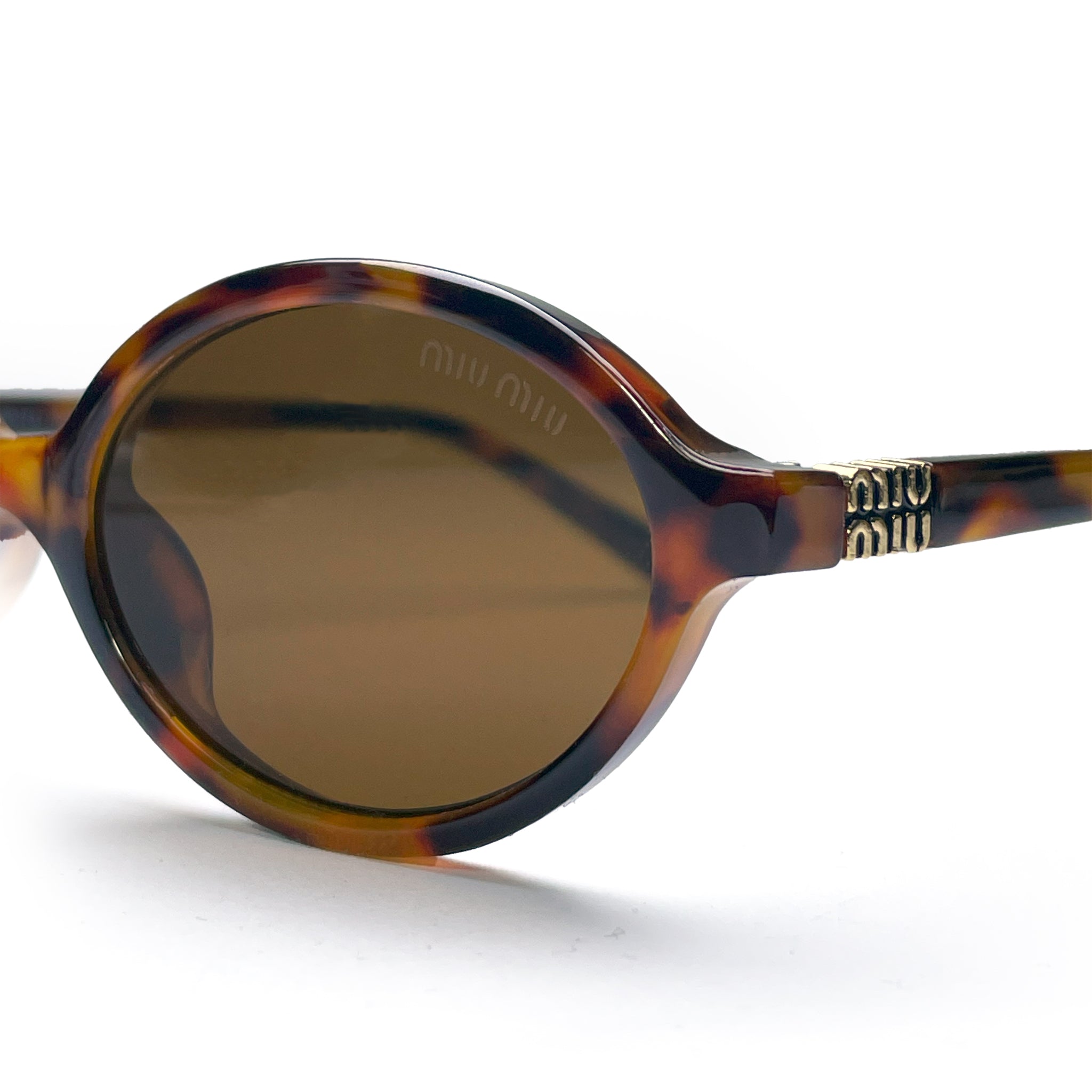 Miu Miu Sunglasses – Women's Brown Tinted Frame