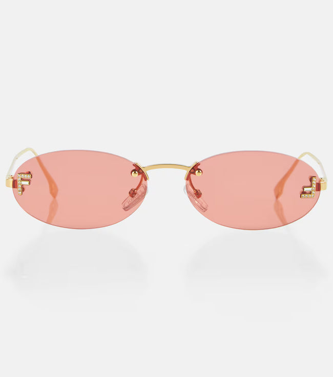 Fendi Alex Optical Sunglasses – Rimless Round Frames Main Image